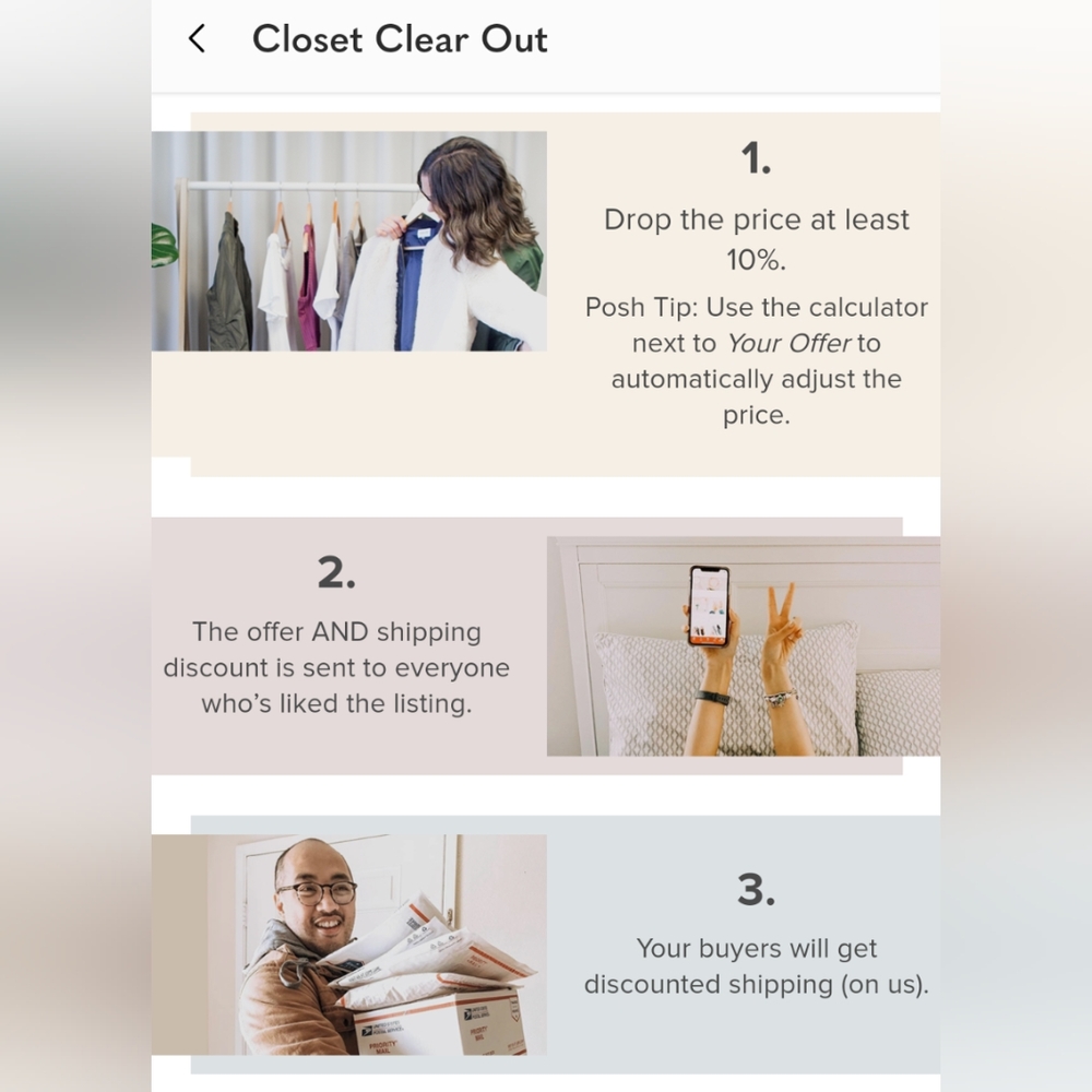 Closet Clean Out Sale